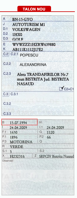 An fabricație pe talon