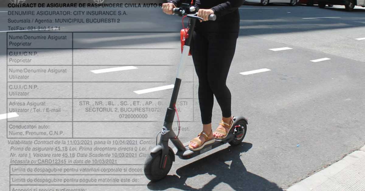 RCA Obligatoriu pentru Trotinete Electrice, Scutere și Alte Vehicule Ușoare